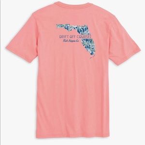Fish Hippie Florida Cotton Short Sleeve Crew Neck T-Shirt.